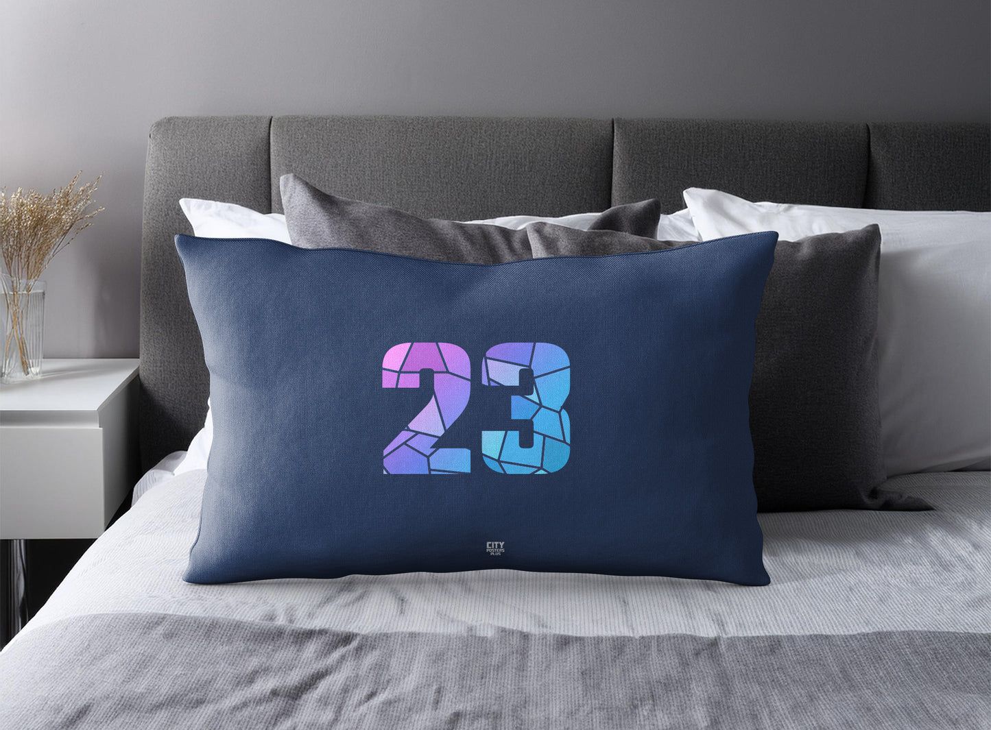 23 Number Pillow Case (Navy Blue)