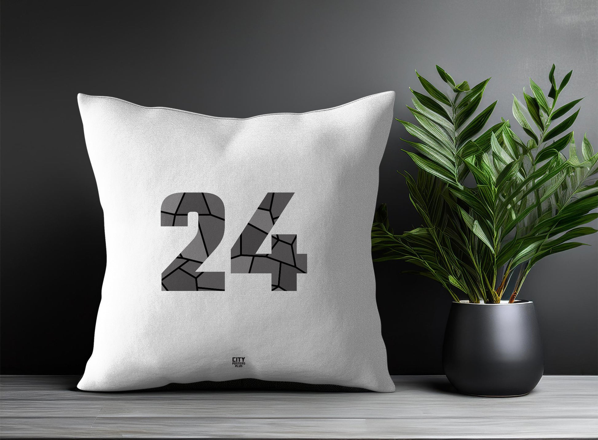 24 Number Pillow Case (White)