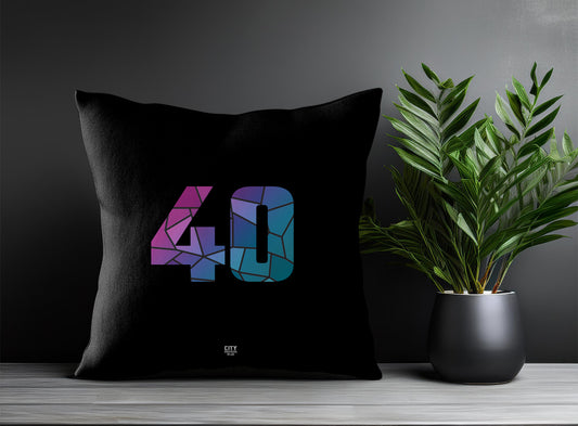 40 Number Pillow Case (Black)