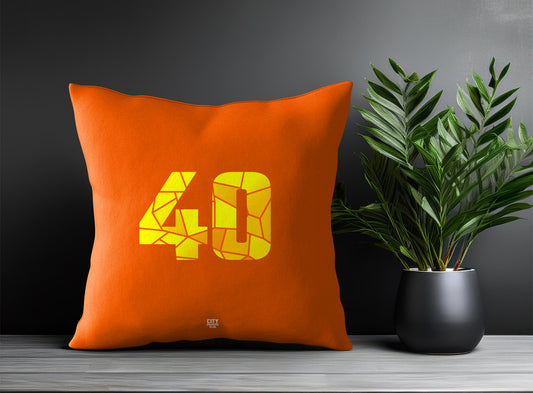 40 Number Pillow Case (Orange)