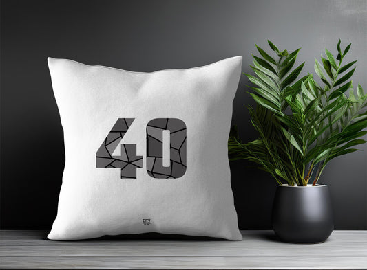 40 Number Pillow Case (White)