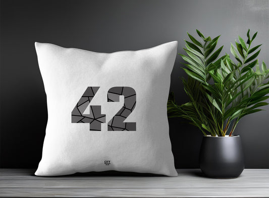 42 Number Pillow Case (White)