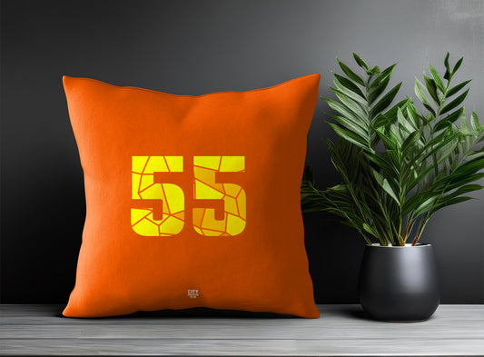 55 Number Pillow Case (Orange)