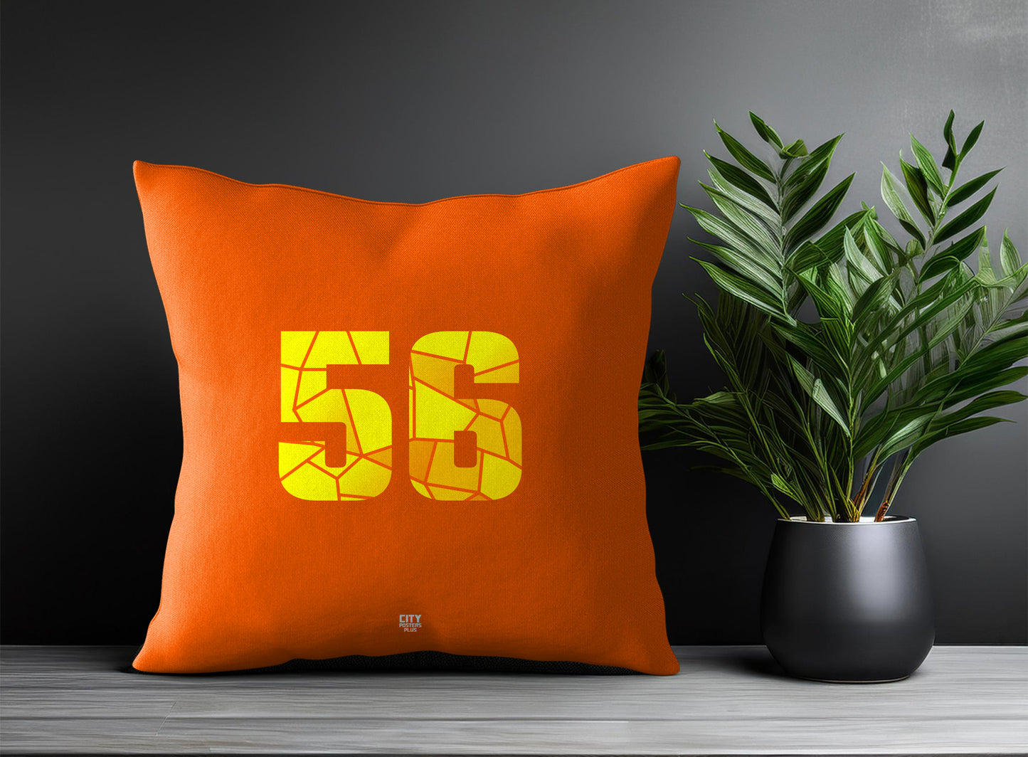 56 Number Pillow Case (Orange)