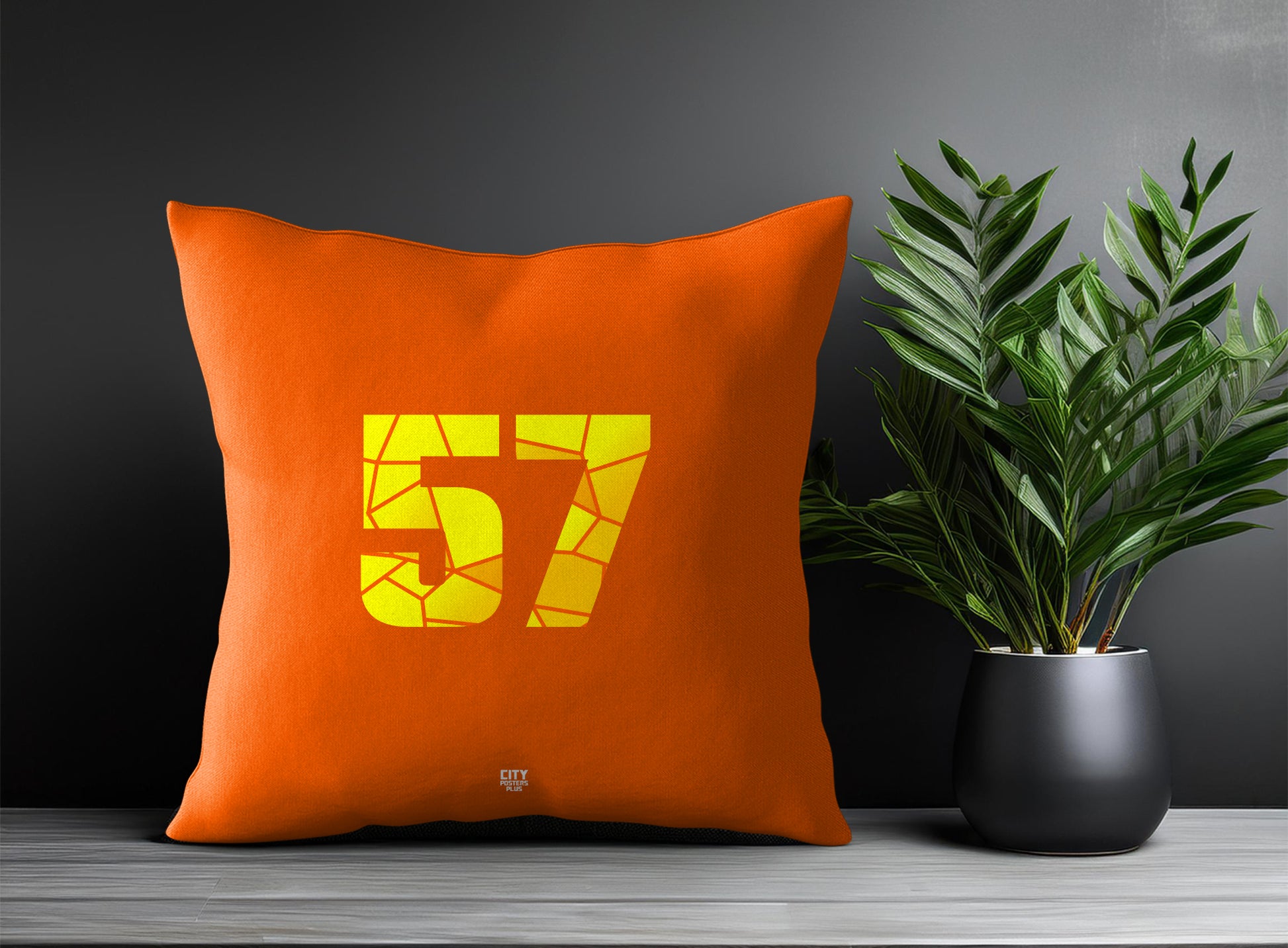 57 Number Pillow Case (Orange)