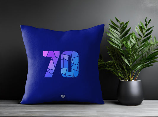 70 Number Pillow Case (Royal Blue)