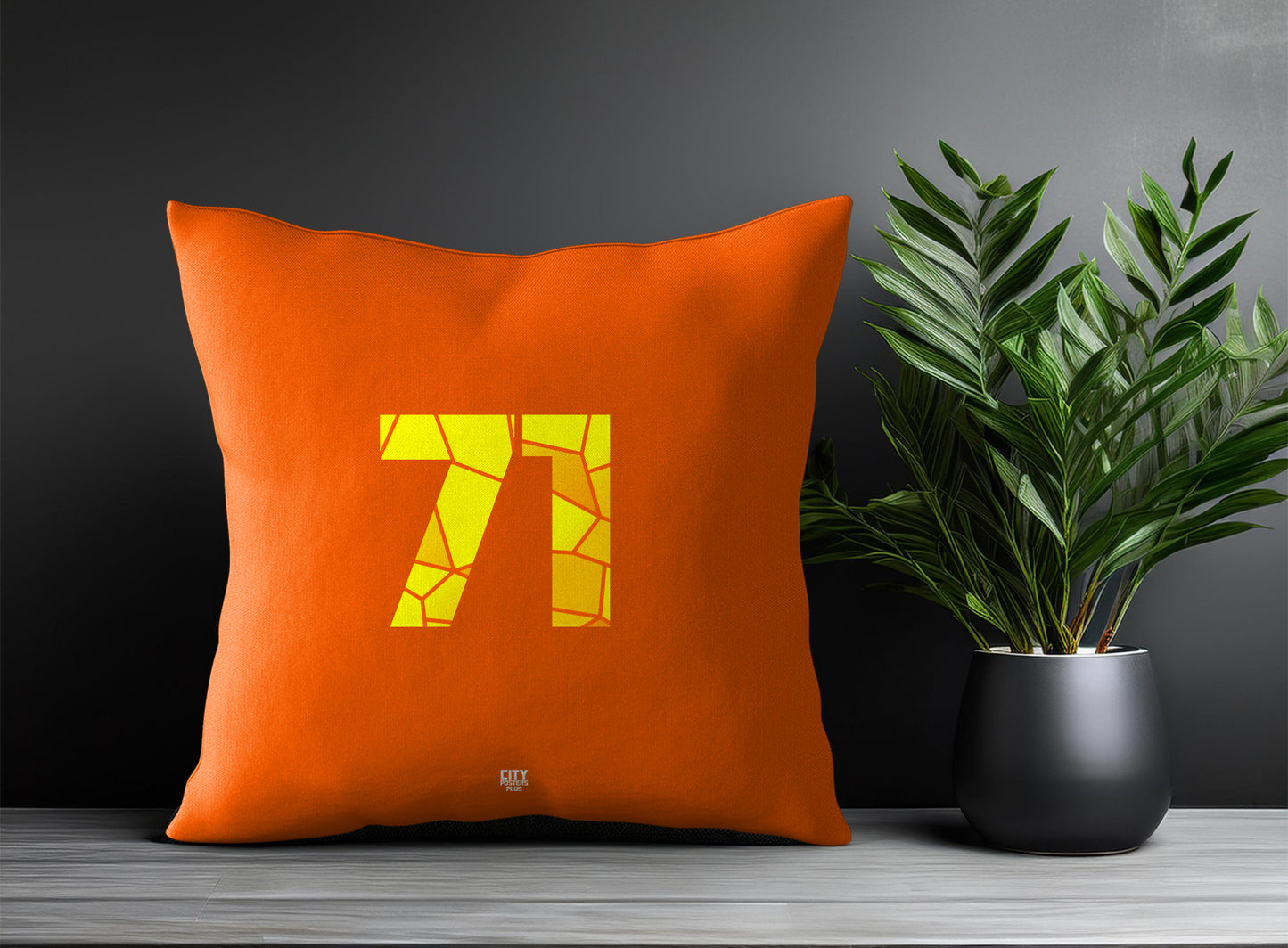 71 Number Pillow Case (Orange)