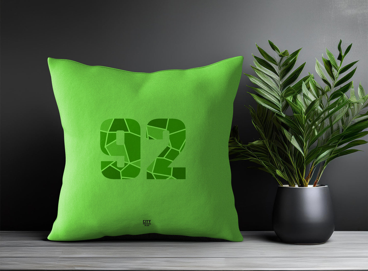 92 Number Pillow Case (Liril Green)