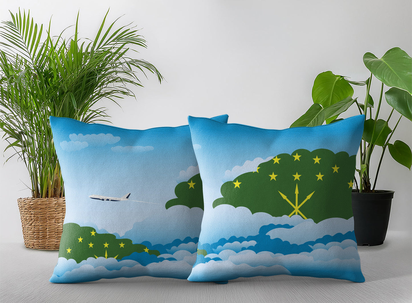 Adygea Day Clouds Pillow Case