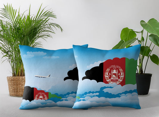 Afghanistan Day Clouds Pillow Case