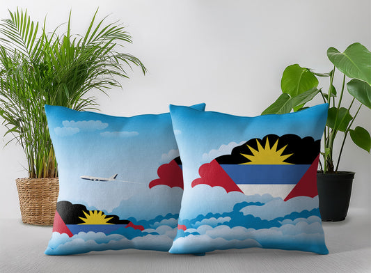 Antigua and Barbuda Day Clouds Pillow Case