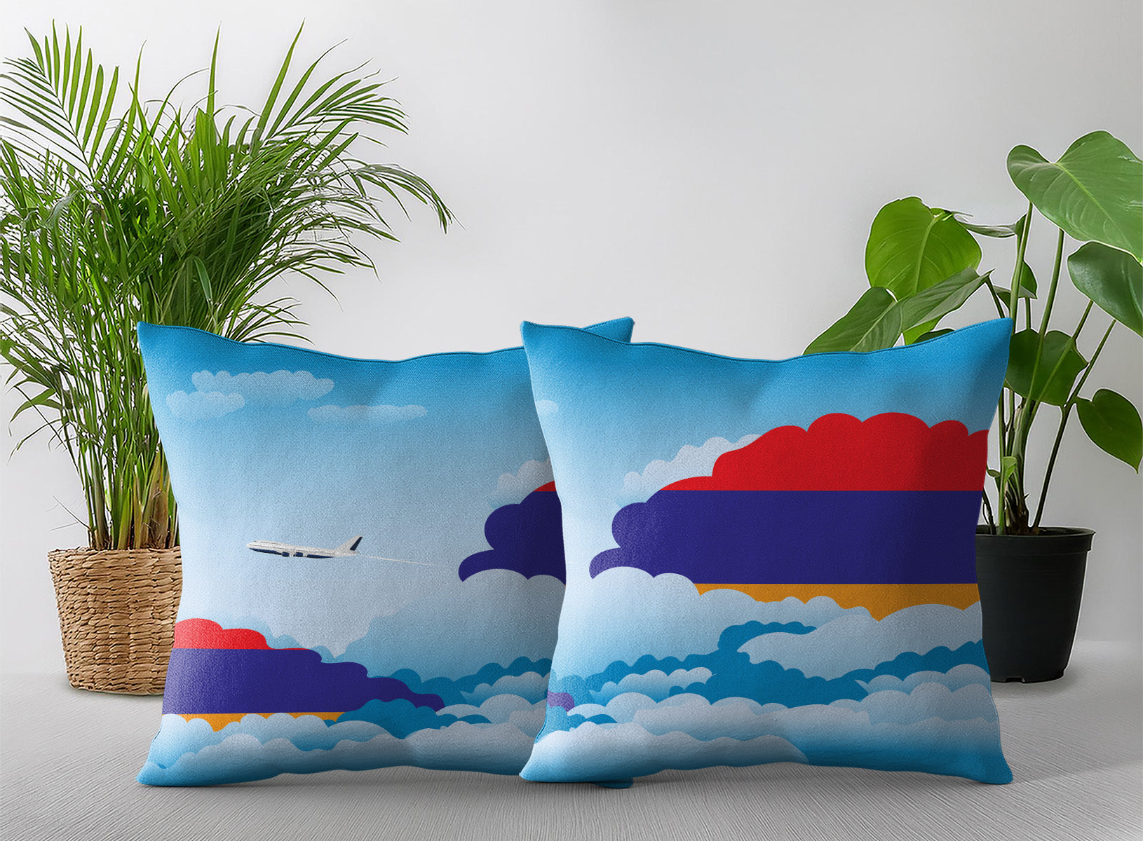 Armenia Day Clouds Pillow Case