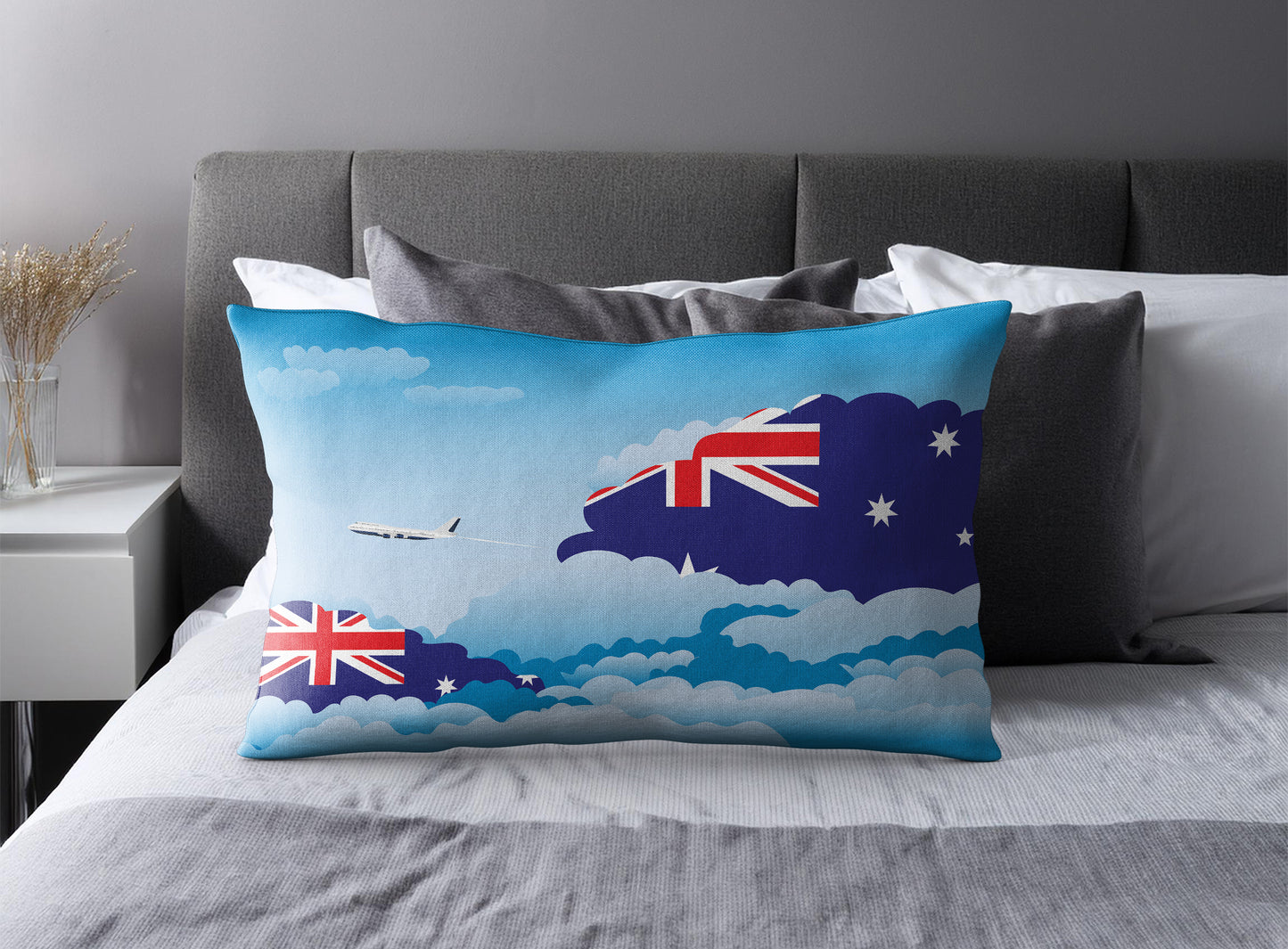 Australia Day Clouds Pillow Case