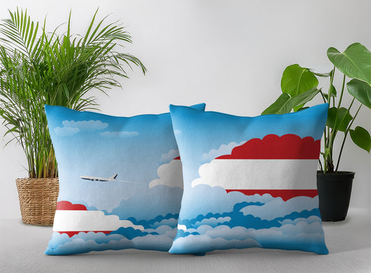 Austria Day Clouds Pillow Case