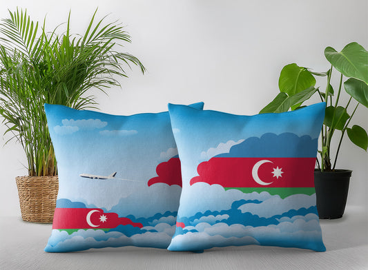 Azerbaijan Day Clouds Pillow Case