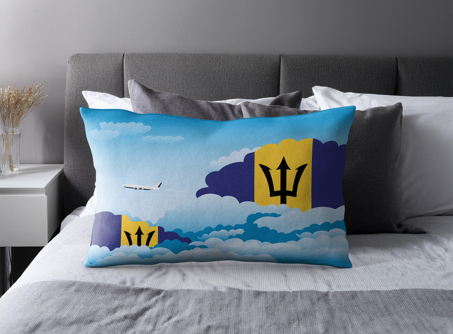 Barbados Day Clouds Pillow Case