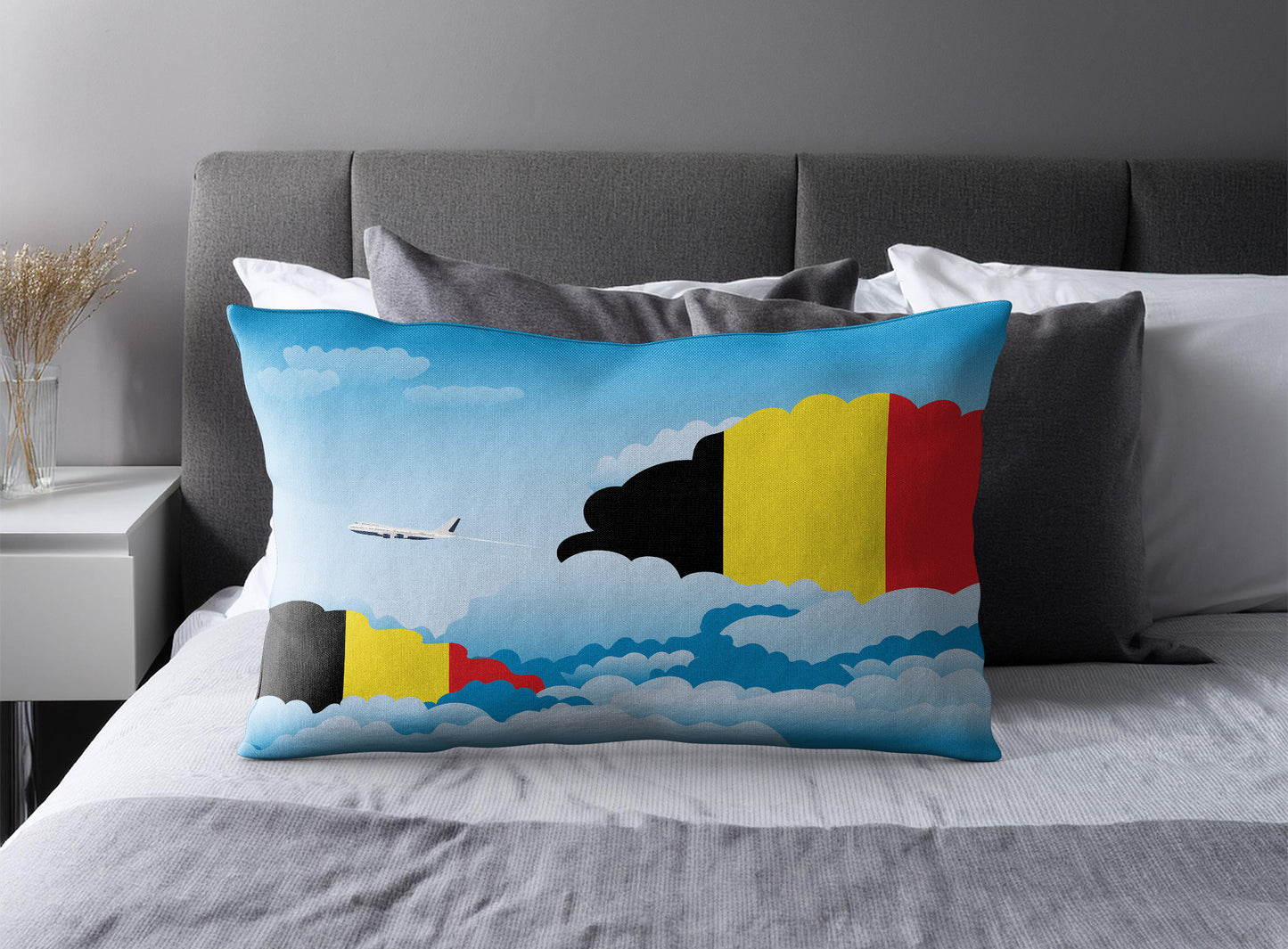 Belgium Day Clouds Pillow Case