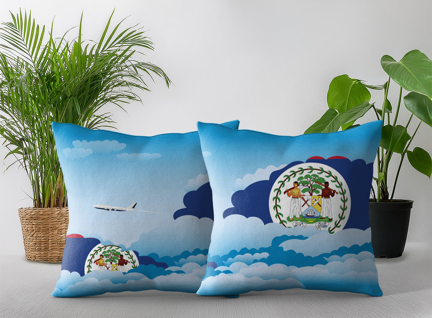 Belize Day Clouds Pillow Case