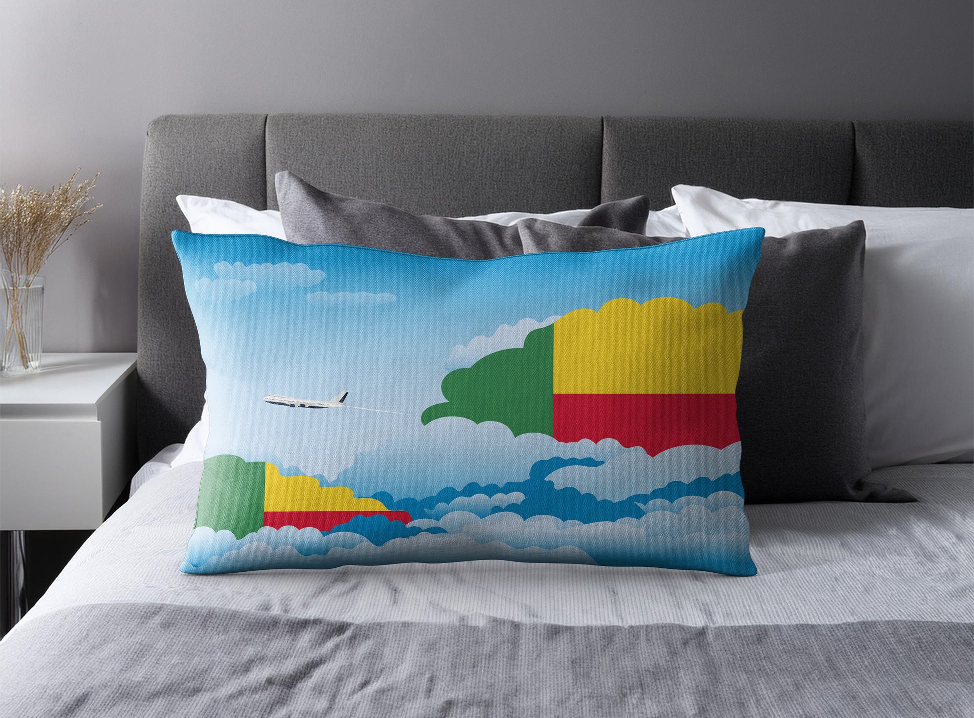 Benin Day Clouds Pillow Case