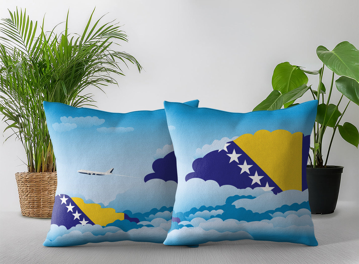 Bosnia and Herzegovina Day Clouds Pillow Case