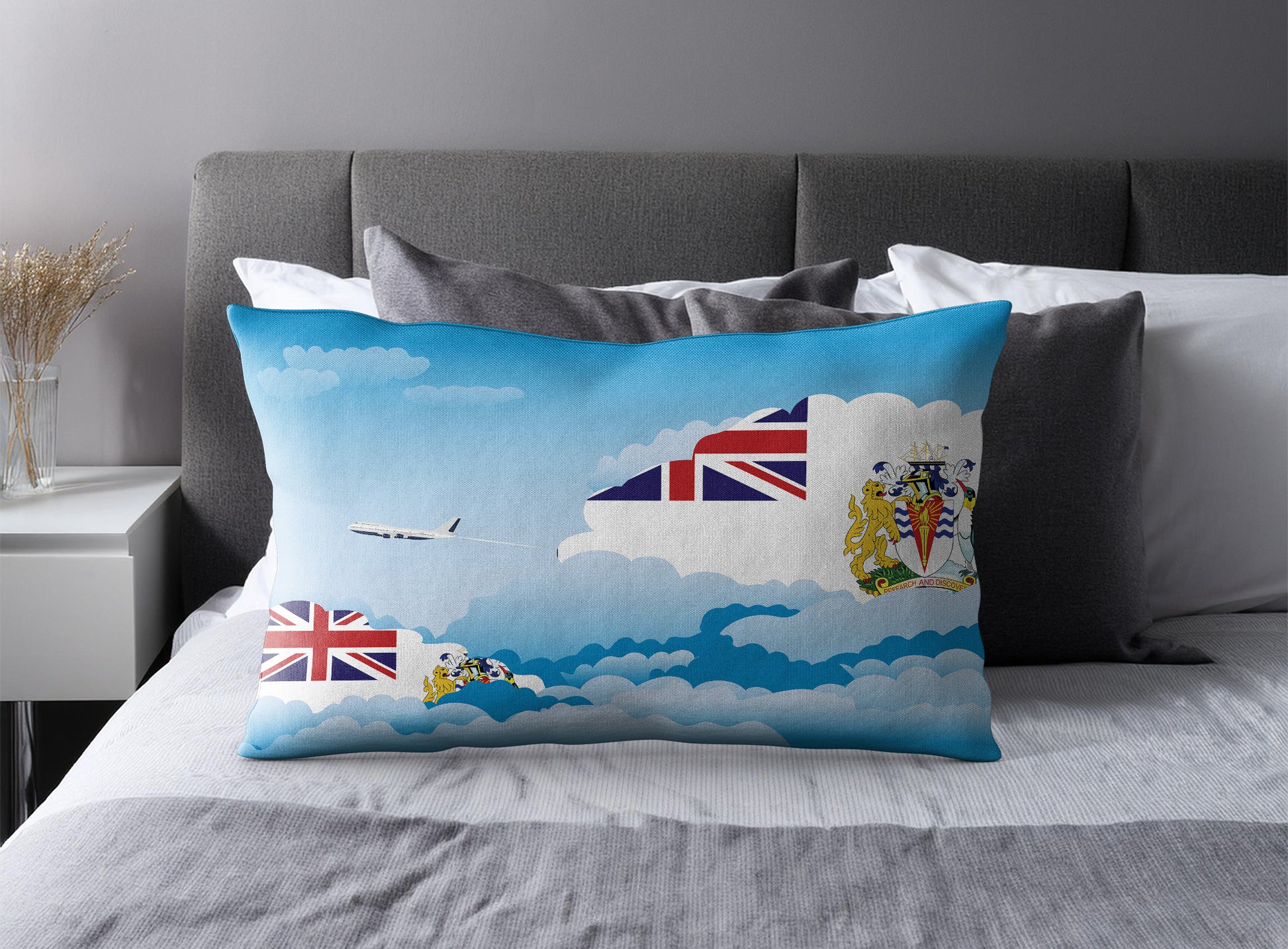 British Antarctic Territory Day Clouds Pillow Case