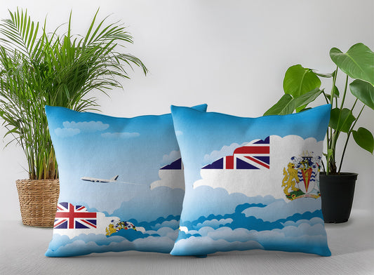 British Antarctic Territory Day Clouds Pillow Case