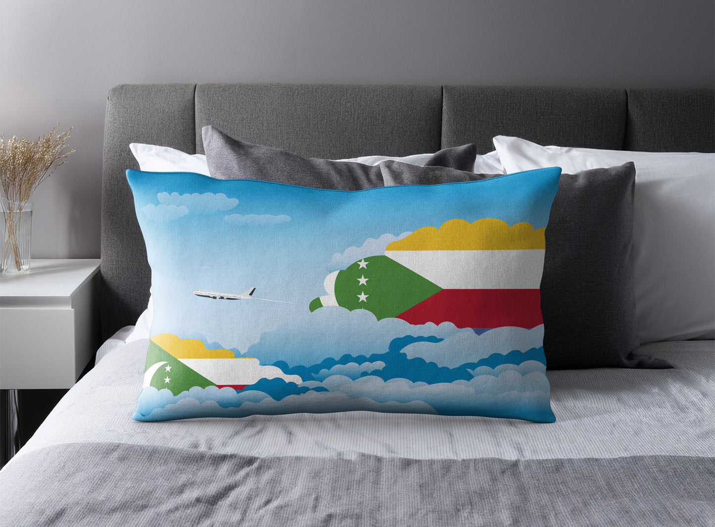 Comoros Day Clouds Pillow Case