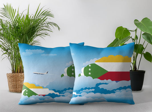 Comoros Day Clouds Pillow Case