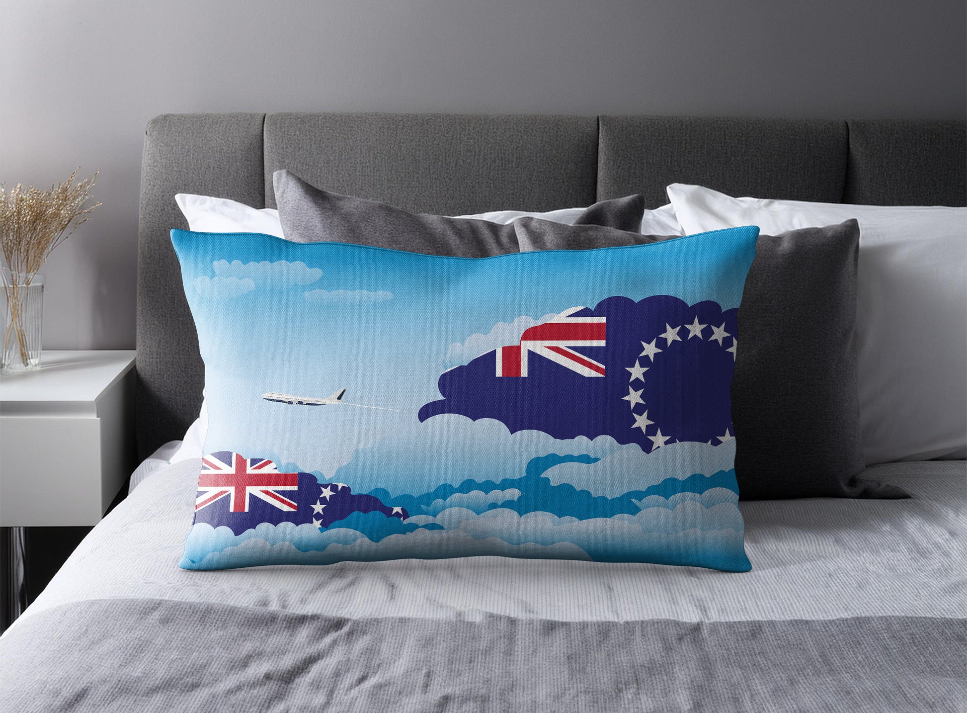 Cook Islands Day Clouds Pillow Case