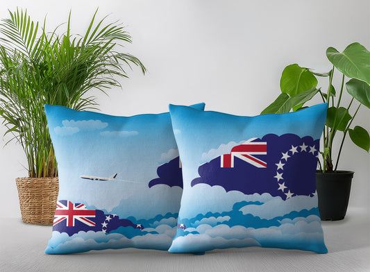 Cook Islands Day Clouds Pillow Case