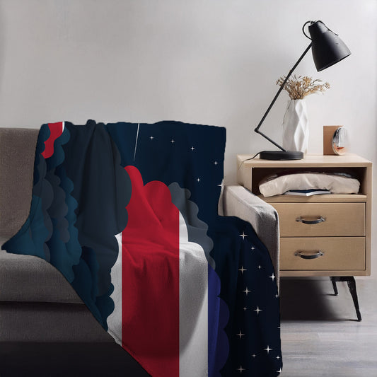 Costa Rica Night Clouds Blanket Throw