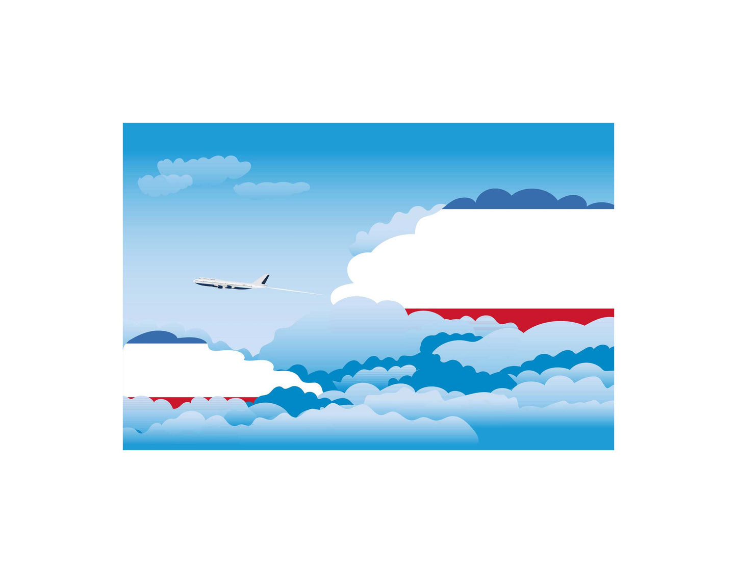 Crimea Day Clouds Blanket Throw