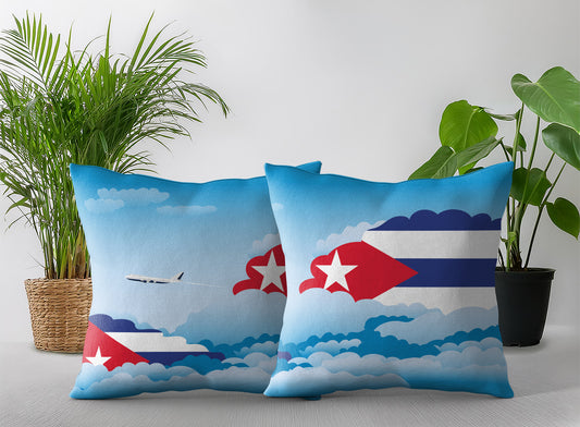 Cuba Day Clouds Pillow Case