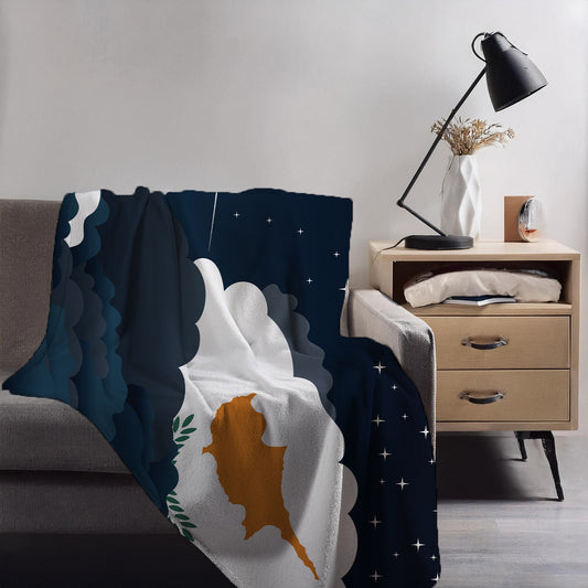 Cyprus Night Clouds Blanket Throw