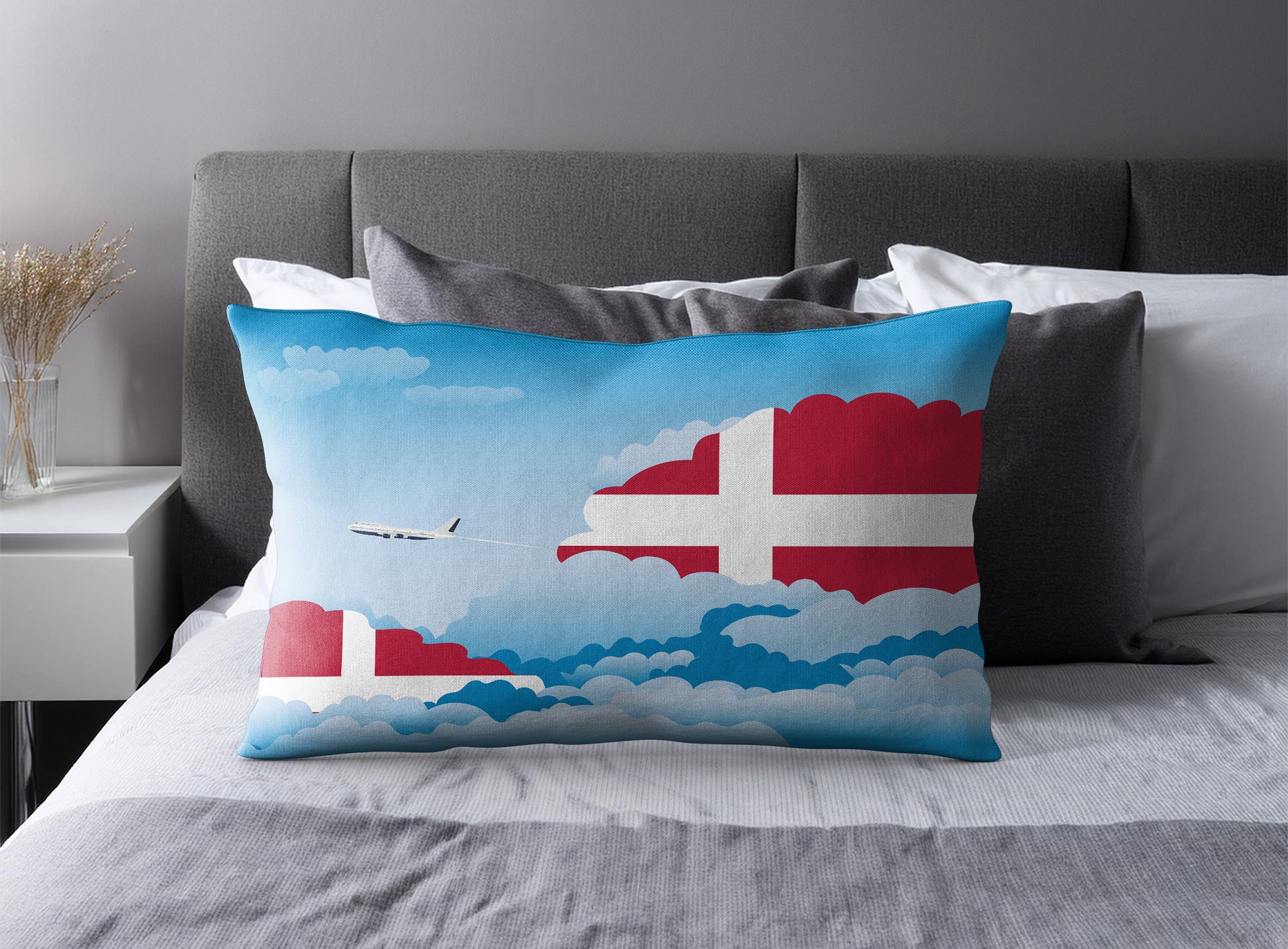 Denmark Day Clouds Pillow Case