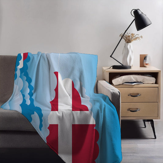 Denmark Day Clouds Blanket Throw
