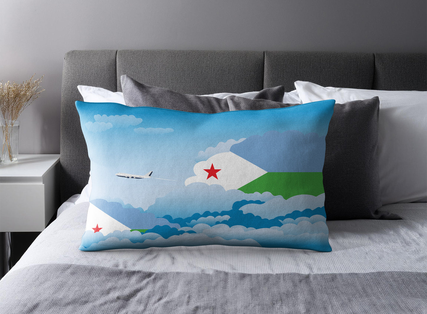 Djibouti Day Clouds Pillow Case