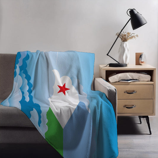 Djibouti Day Clouds Blanket Throw