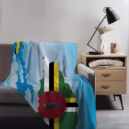 Dominica Day Clouds Blanket Throw