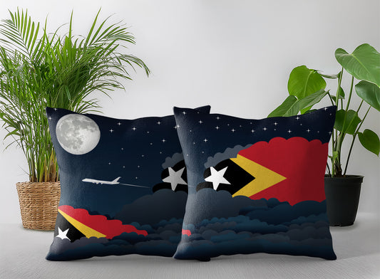 East Timor Night Clouds Pillow Case and Pillow Throw
