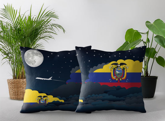 Ecuador Night Clouds Pillow Case and Pillow Throw