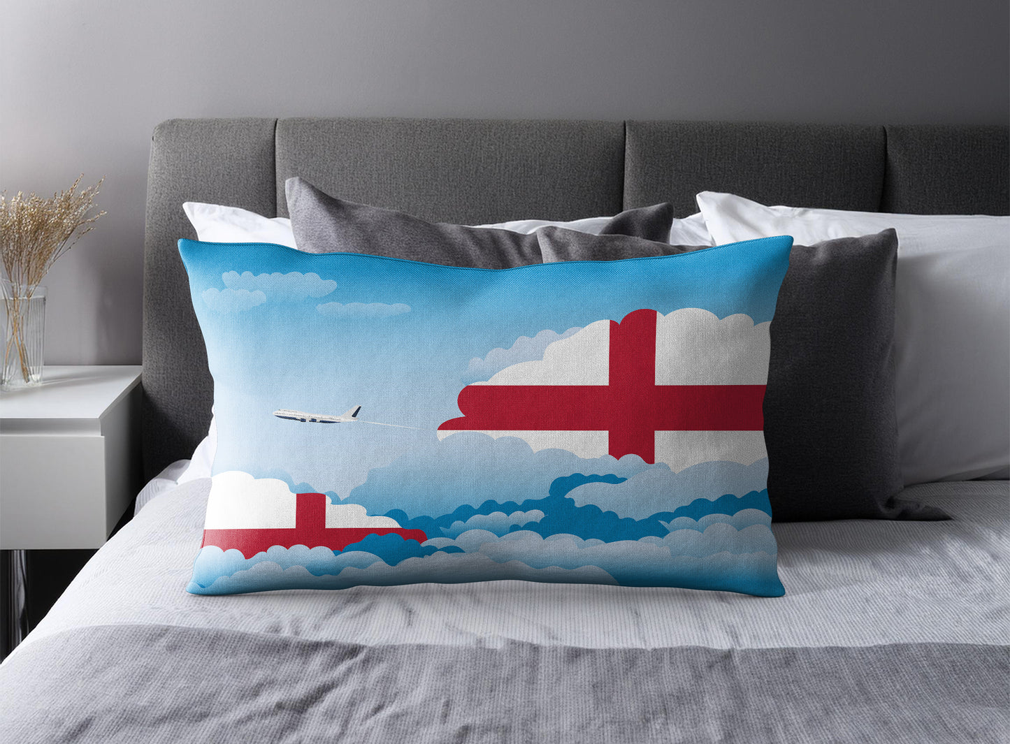 England Day Clouds Pillow Case