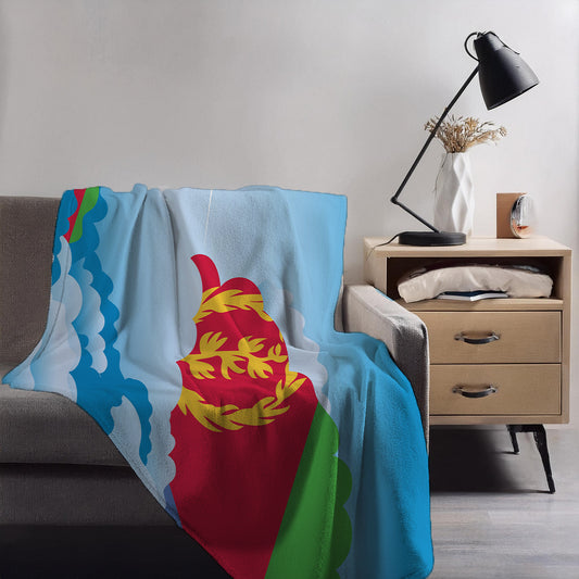Eritrea Day Clouds Blanket Throw