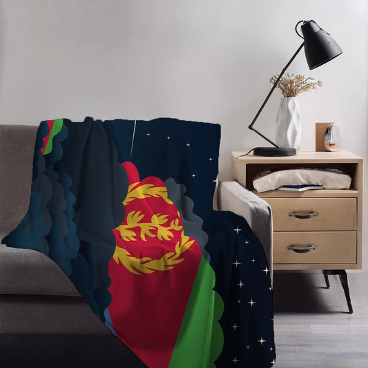 Eritrea Night Clouds Blanket Throw