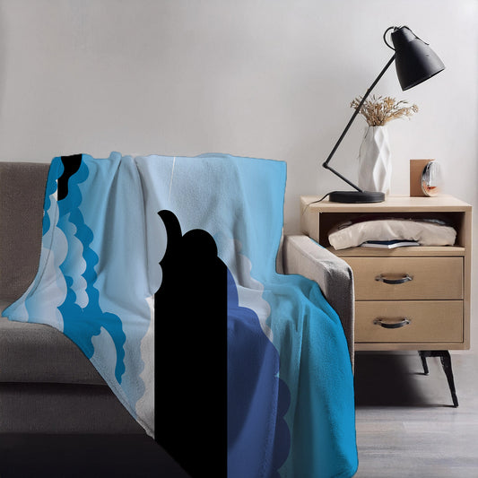 Estonia Day Clouds Blanket Throw