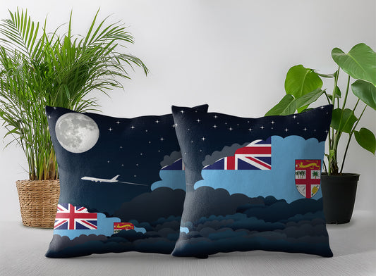 Fiji Night Clouds Pillow Case and Pillow Throw