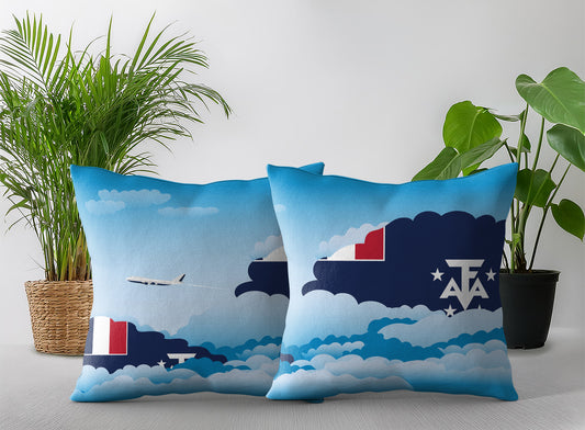 French Southern and Antarctic Lands Day Clouds Pillow Case