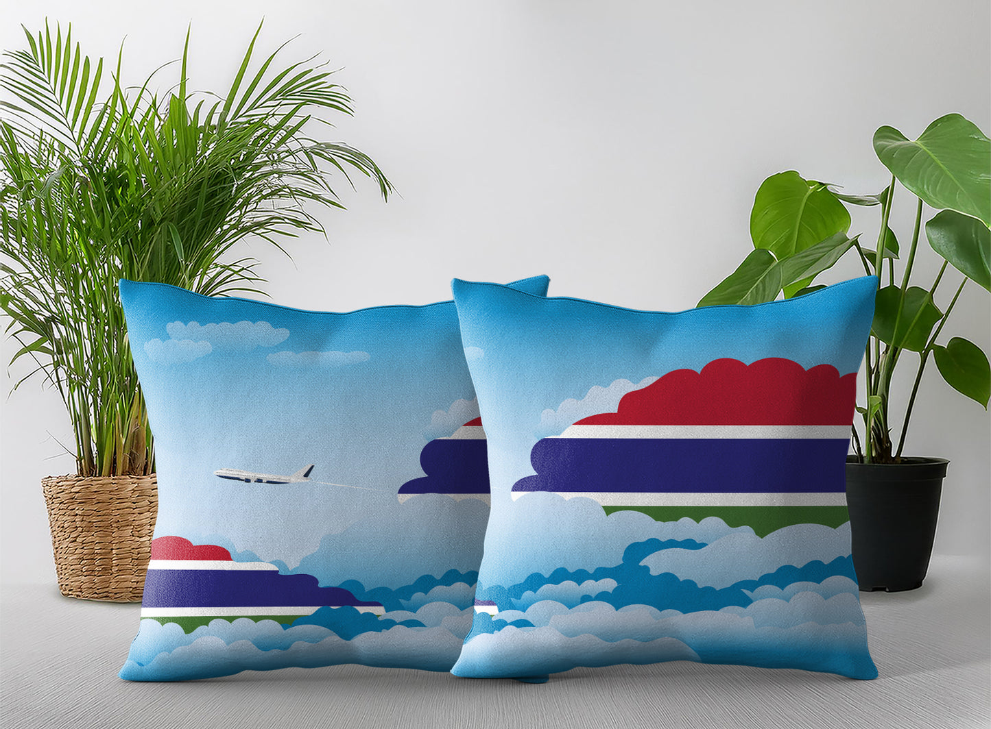 Gambia Day Clouds Pillow Case