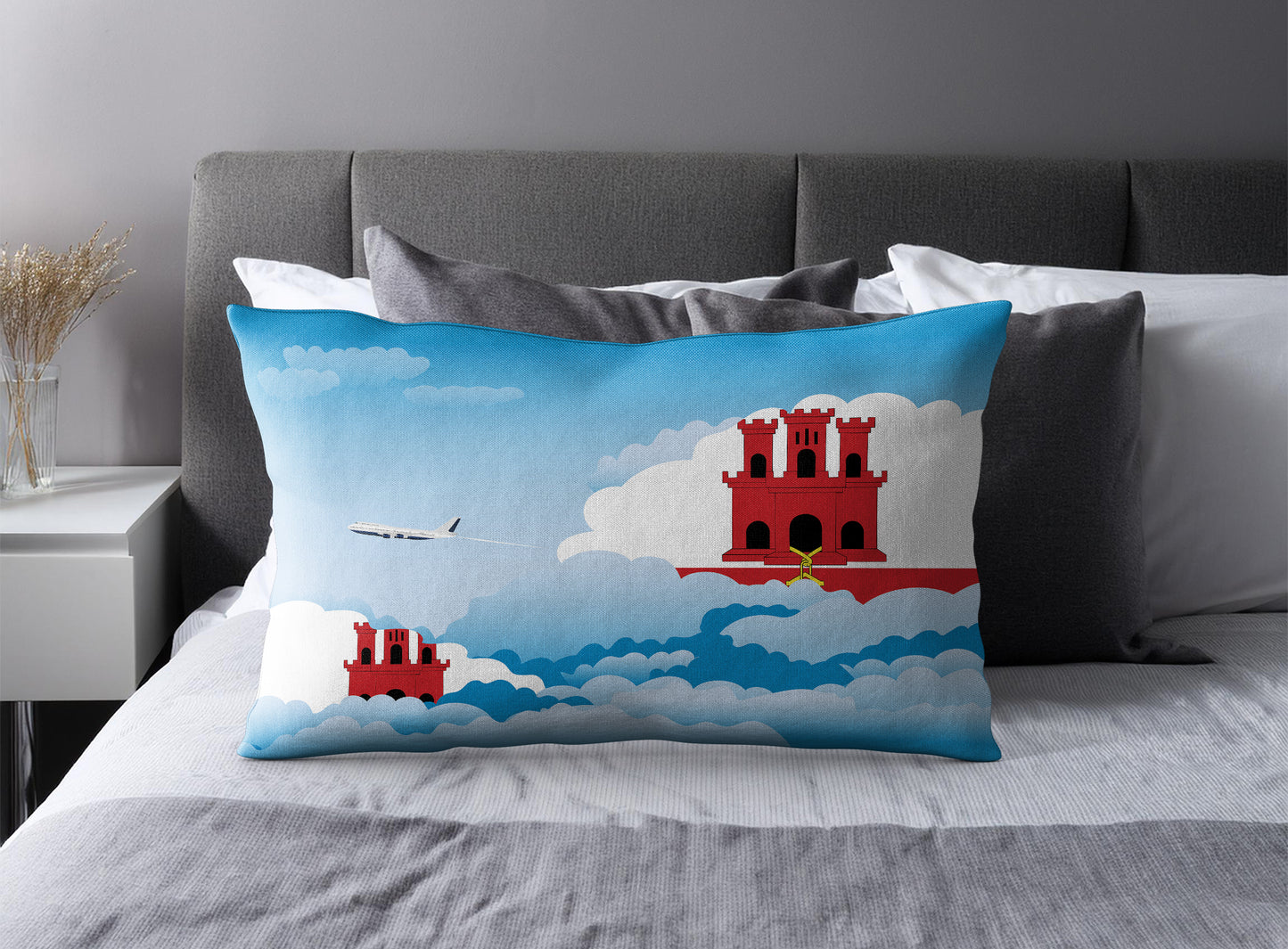 Gibraltar Day Clouds Pillow Case