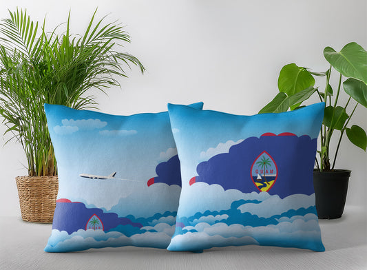 Guam Day Clouds Pillow Case